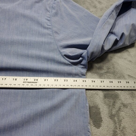 Chef Works Urban Collection Long Sleeve Button Up Chef Shirt Blue Men Sz XL - Picture 10 of 12